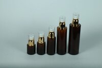 20-100ML AMBER FLAT SHOULDER GLASS BOTTLE
