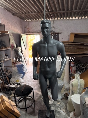 Male mannequins grey colour