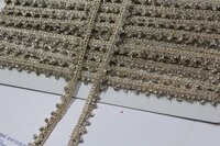 Golden Zari Stone Lace