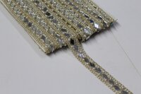 Golden Mirror Moti Lace