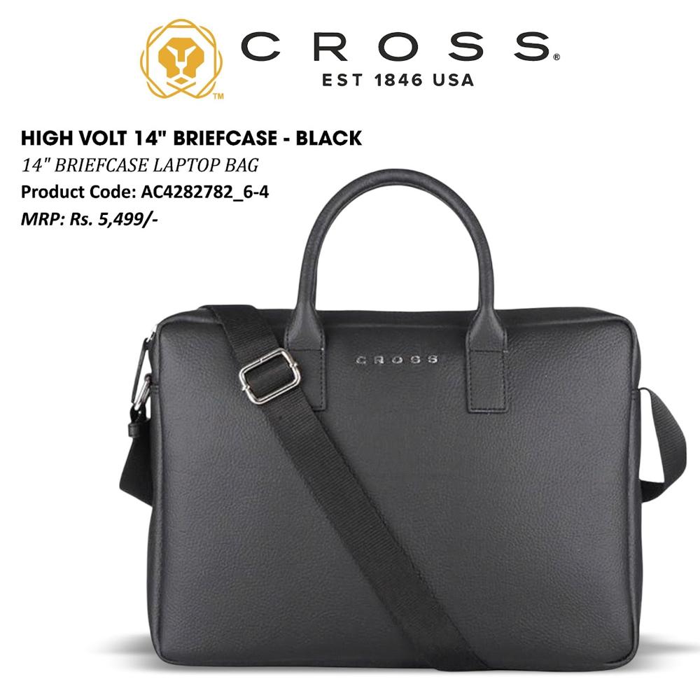 Cross Alfred 14" Briefcase Bag - Material: Leather