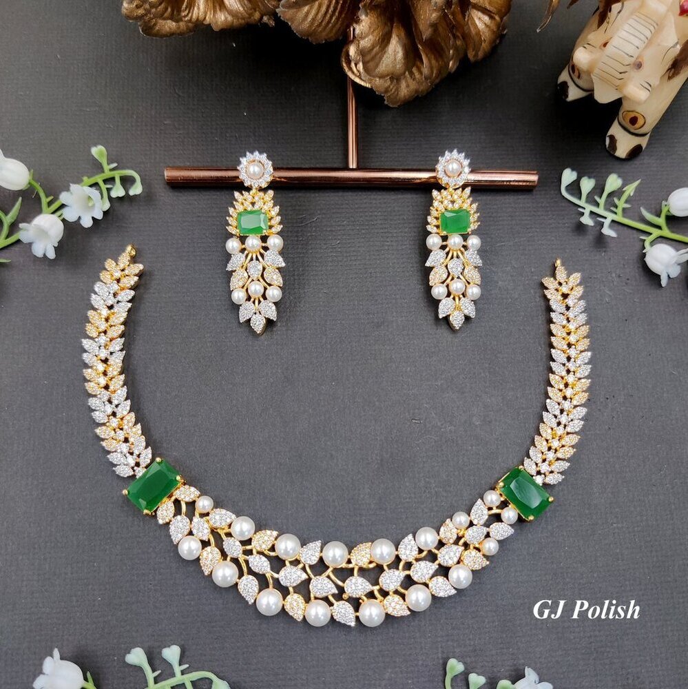 Timeless beauty AD Necklace Set