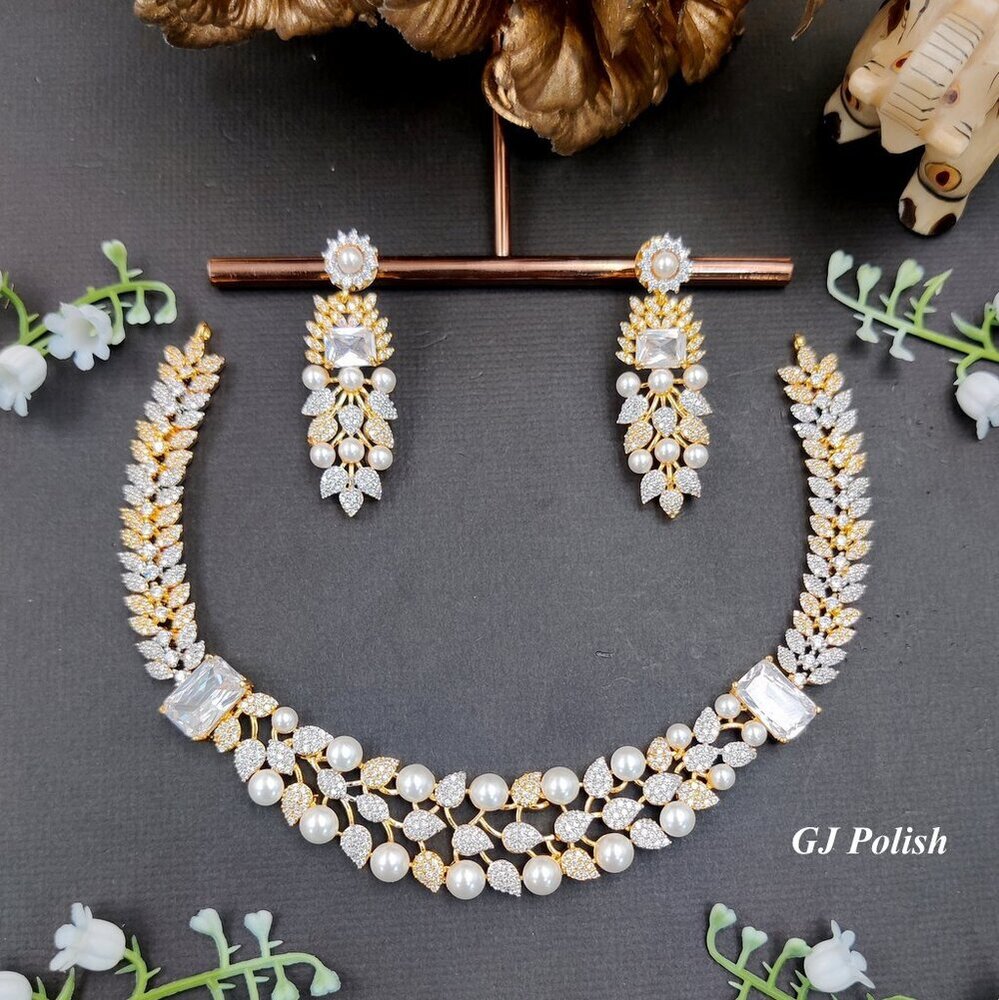 Timeless beauty AD Necklace Set
