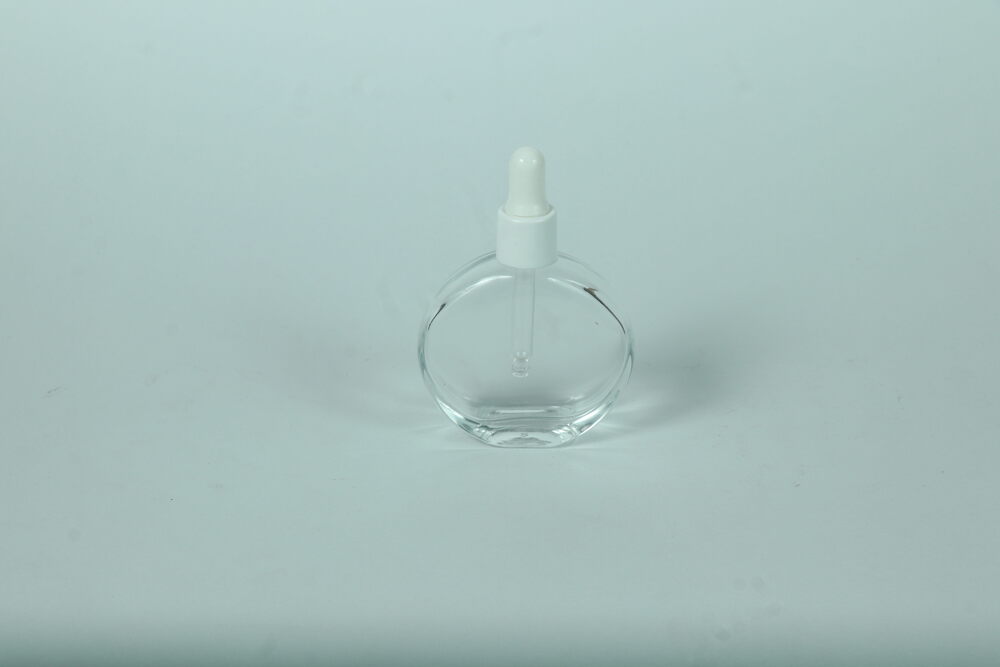30ML CLEAR OVAL GLASS BOTTLE