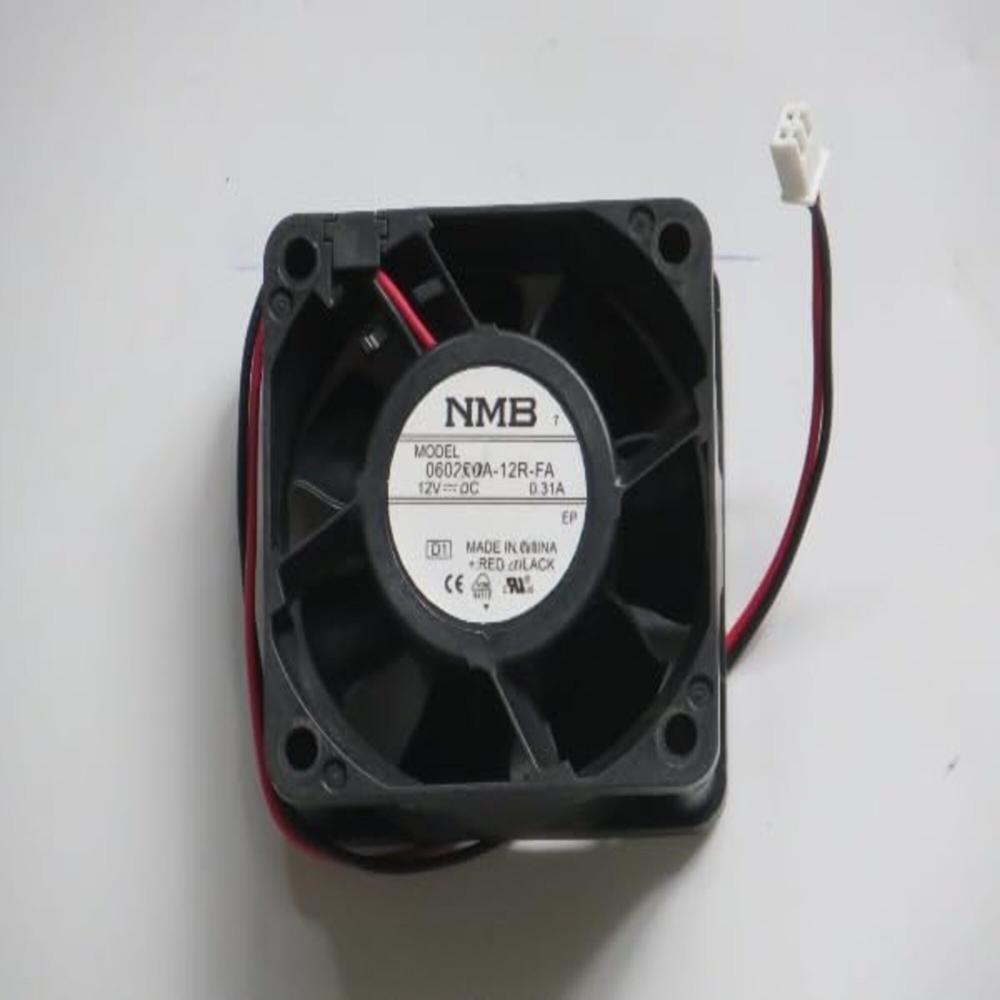 NMB 06025SA-12R-FA Axial Fan 12V-0.31A DC Brushless Air Cooling Fan 5800 RPM 60 * 60 * 25mm 2-Wire