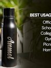 Customize Steel Water Bottle - Color: Black