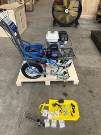 Cold paint road marking machine