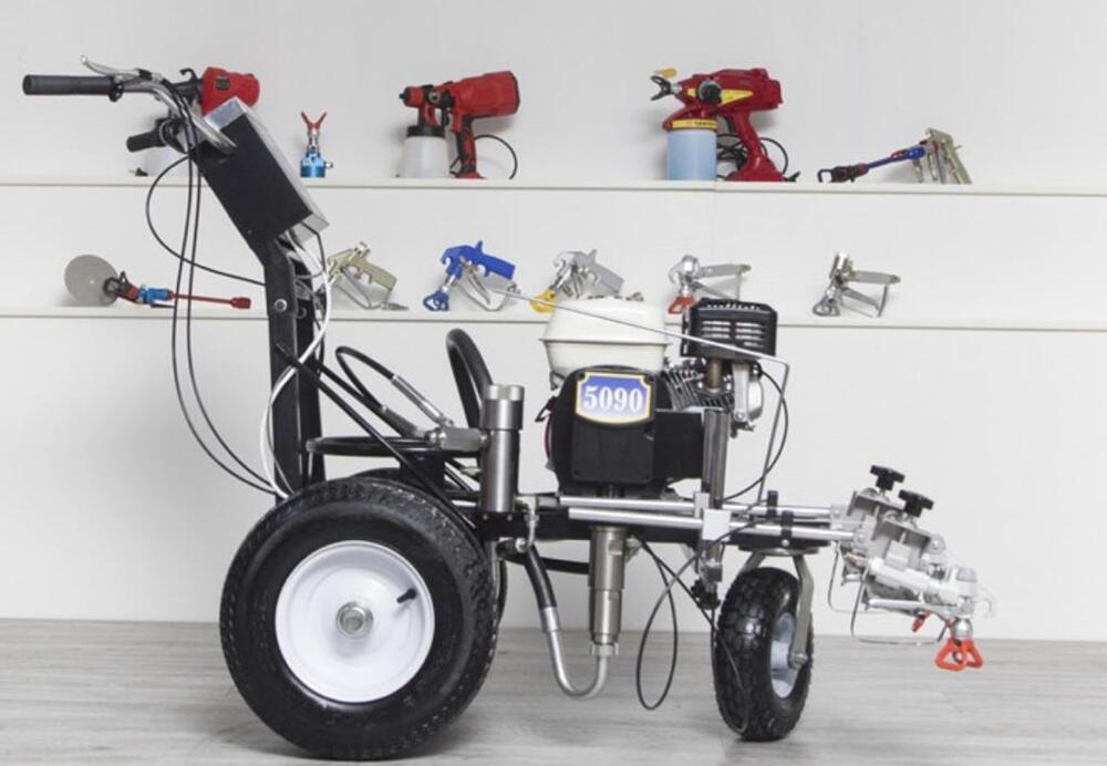 Cold paint road marking machine