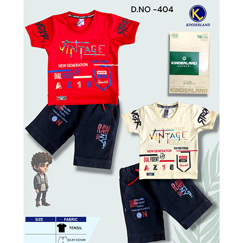 404 Tensil Half T-Shirt And Half Pant - Design: Trendy