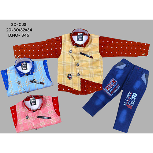 845 Premium Cotton Baba Suit Set - Age Group: Kids