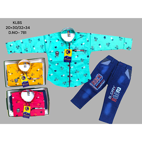 781 Premium Cotton Baba Suit Set - Color: Multicolor