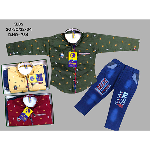 784 Premium Cotton Baba Suit Set - Age Group: Kids