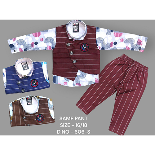 606-S Poly Lafar Baba Suit Set