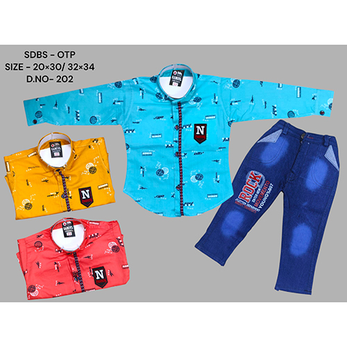 202 OTP Cotton Shirt And Dobby Strechable Pant