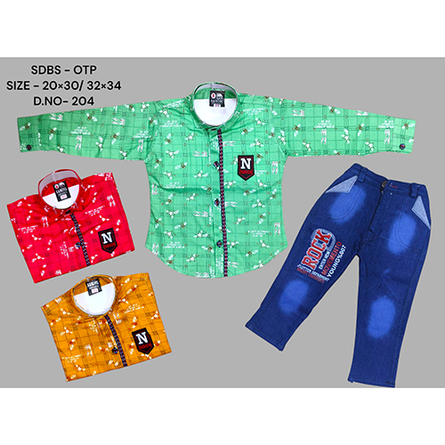 204 OTP Cotton Shirt And Dobby Strechable Pant