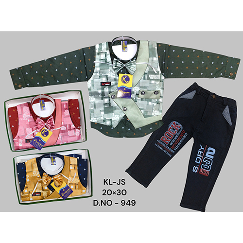 949 Premium Cotton 3 Piece Baba Suit