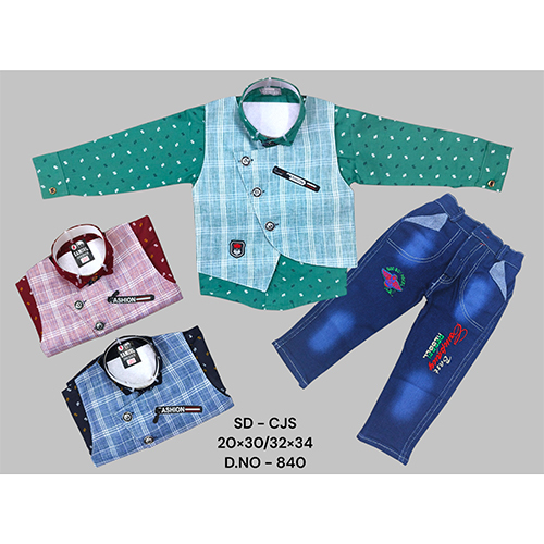 840 Premium Cotton 3 Piece Baba Suit