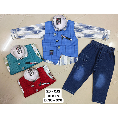 676 Poly Lafar 3 Piece Baba Suit Set