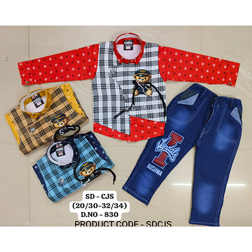 830 Premium Cotton 3 Piece Baba Suit Set - Age Group: Kids