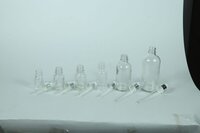 5-100ML CLEAR GLASS DROPPER BOTTLE