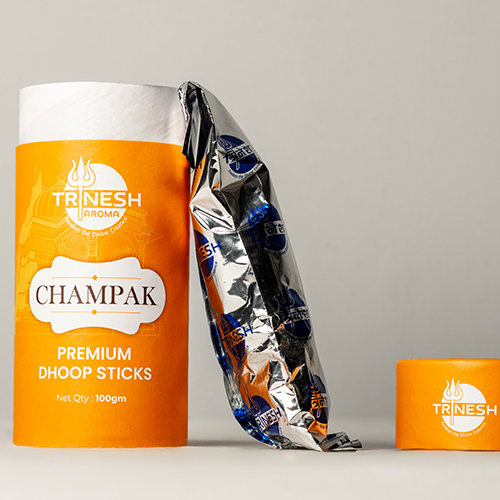 100G Champak Premium Dhoop Sticks - Color: Brown