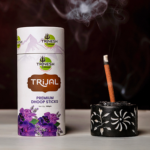 100g Trijal Premium Dhoop Sticks - Color: Brown
