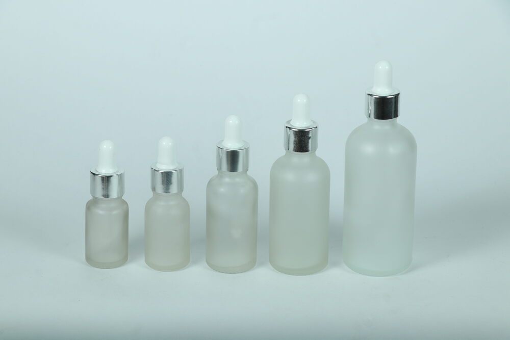5-100ml Clear Frosted Dropper Bottle - Material: Glass