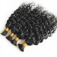 100% Unprocessed Brazilian Remy Human Hair Bulk  Loose Deep Wave 12inch