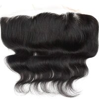 Virgin Hair With Lace Frontal Unprocessed Virgin Human Hair Bundles With Lace Frontal Body Wave Natural Black Color