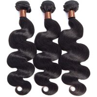 Virgin Hair With Lace Frontal Unprocessed Virgin Human Hair Bundles With Lace Frontal Body Wave Natural Black Color