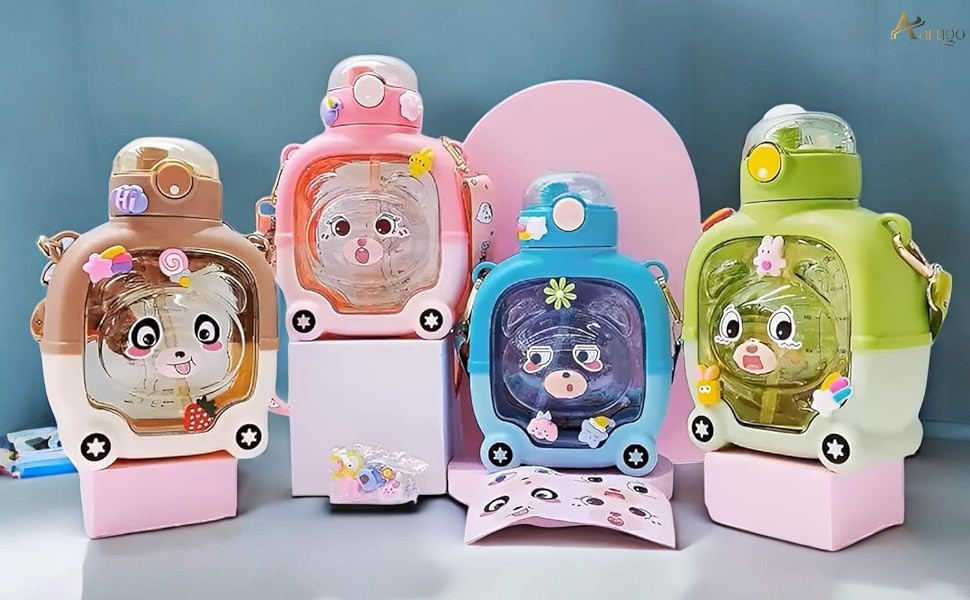 Teddy Water Bottle - Color: Multicolour
