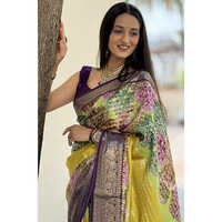 Designer Mysore Crepe Saree 