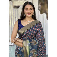 Mal Cottan Chex Chit Pallu-ET-2492 Printed Saree