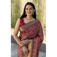 Mal Cottan Chex Chit Pallu-ET-2090 Designer Printed Saree