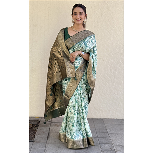 Dola Silk Gala Rich Pallu-Et-2218 Designer Printed Saree - Color: Multicolor