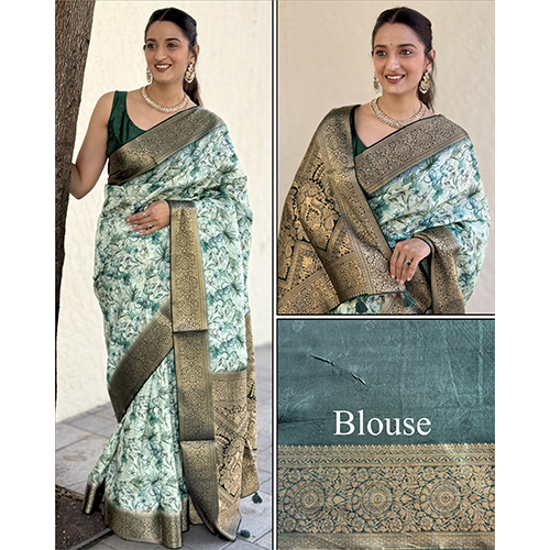 Dola Silk Gala Rich Pallu-et-2218 Designer Printed Saree - Color: Multicolor