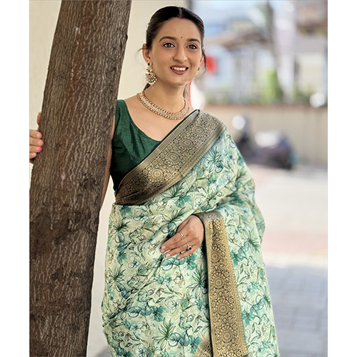 Dola Silk Gala Rich Pallu-et-2218 Designer Printed Saree - Color: Multicolor