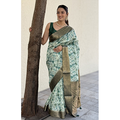 Dola Silk Gala Rich Pallu-et-2218 Designer Printed Saree - Color: Multicolor