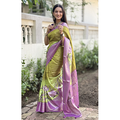 Maysure Crepe Rich Pallu-et-2866 Designer Printed Saree - Color: Multicolor