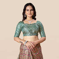 Printed Bandhani Saree - Color: Mint