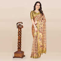 Bandhani Art Silk Saree - Color: Multicolor