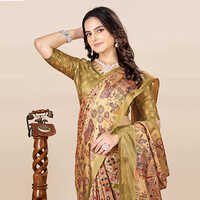KKSPP-ET-1774-Green Printed Bandhani Saree