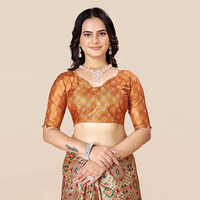 KKSPP-ET-1774-Mustard Printed Bandhani Saree