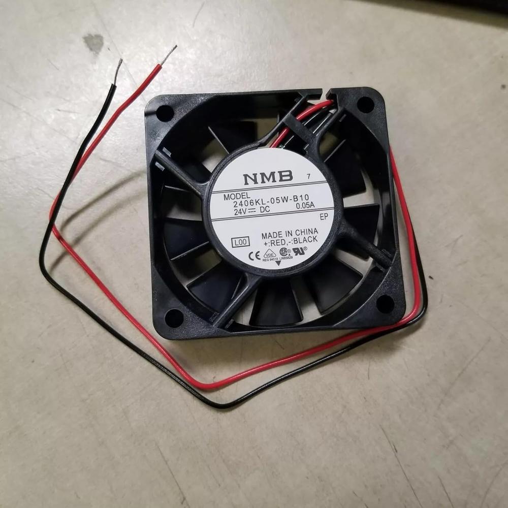 NMB 2406KL-05W-B10 Axial Fan 24V-0.05A DC Brushless Air Cooling Fan 1800 RPM 60 * 60 * 15mm 2-Wire