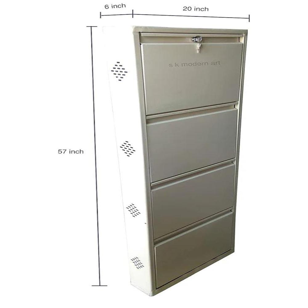 PRIME METAL SHOE RACK 20 INCH 4SHELF 