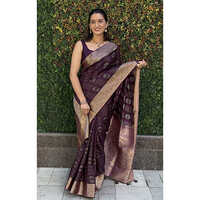 Rich Zari Work Saree - Color: Multicolor