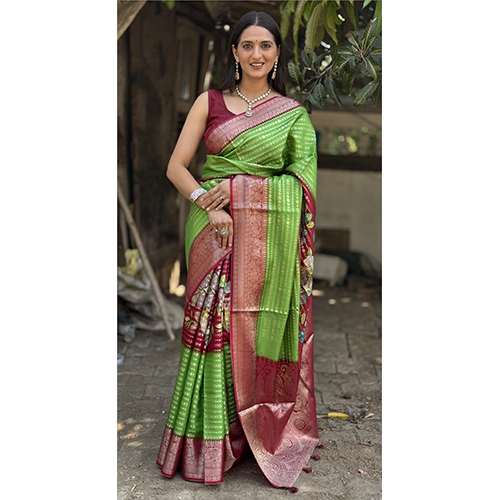 Maysure Crepe Rich Pallu-Et-2979 Digital Printed Saree - Color: Multicolor