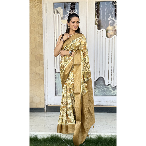Dola Silk Gala Rich Pallu-Et-2232 Digital Printed Saree - Color: Multicolor