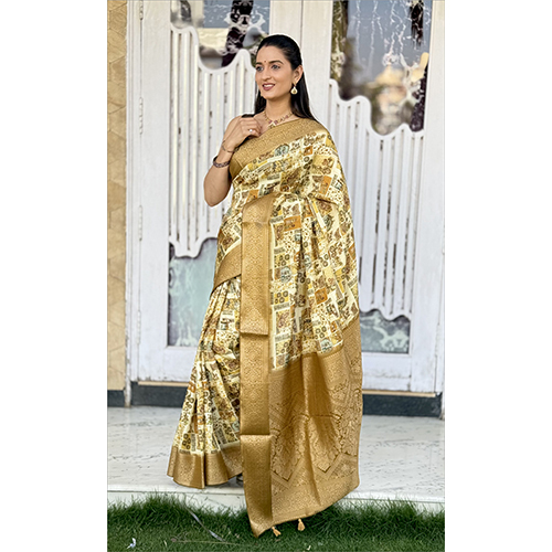 Dola Silk Gala Rich Pallu-et-2232 Digital Printed Saree - Color: Multicolor