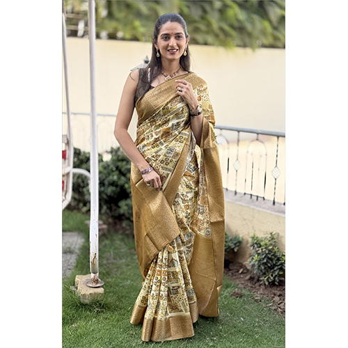 Lightweight Mysore Saree - Color: Golden